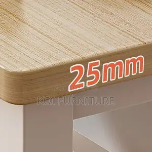 Office Desk : 1.2m Modern Office Desk With Rustic Wood-Finish Top
