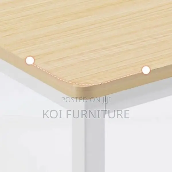 Office Desk : 1.2m Modern Office Desk With Rustic Wood-Finish Top