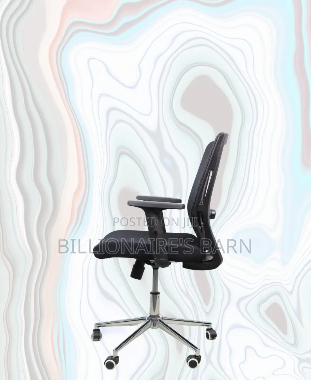 The Barn Origin Chair Mid Back Chrome Base Adjustable Support