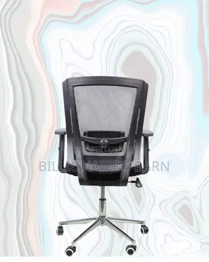 The Barn Origin Chair Mid Back Chrome Base Adjustable Support
