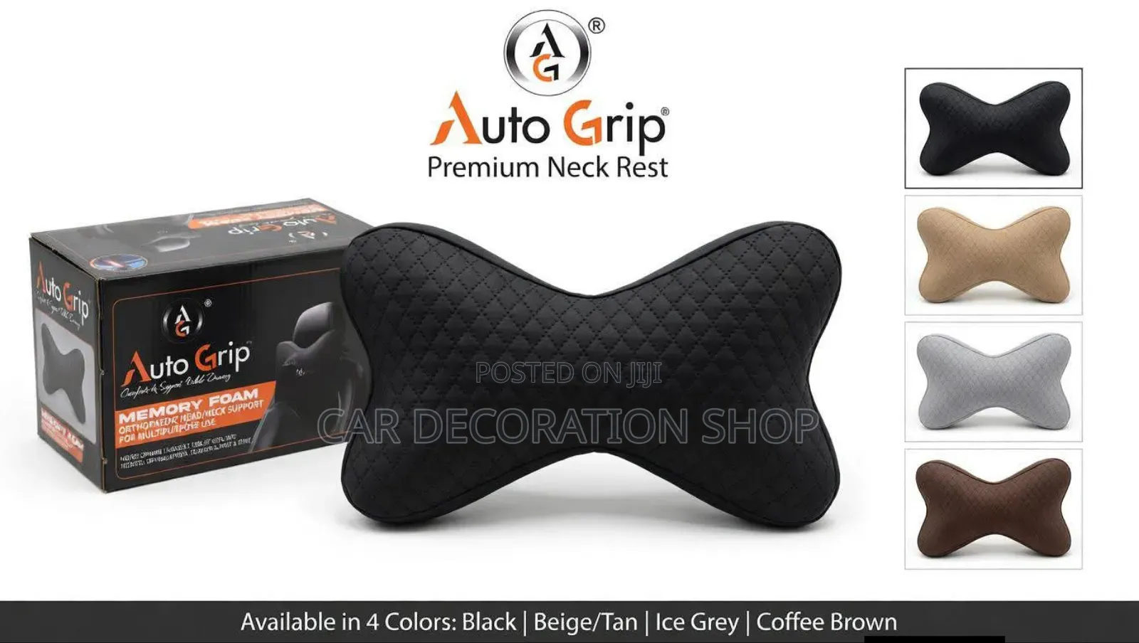 2pc Universal Fit Waterproof Pu Leather Car Seat Headrest Pillows