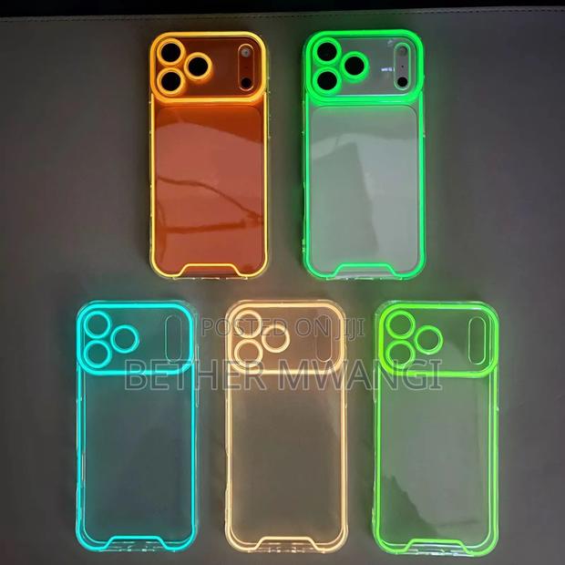 Double Shockproof Led Neon iPhone Case in Kenya - thumbnail 2