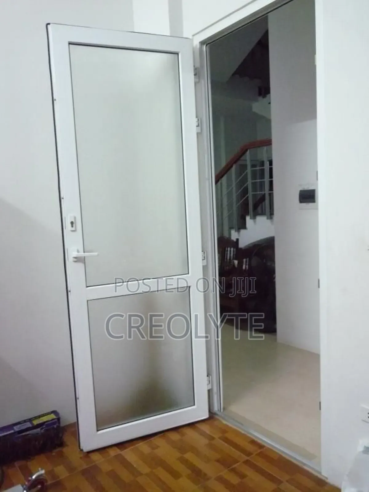 Full Glass Lite Aluminium Door