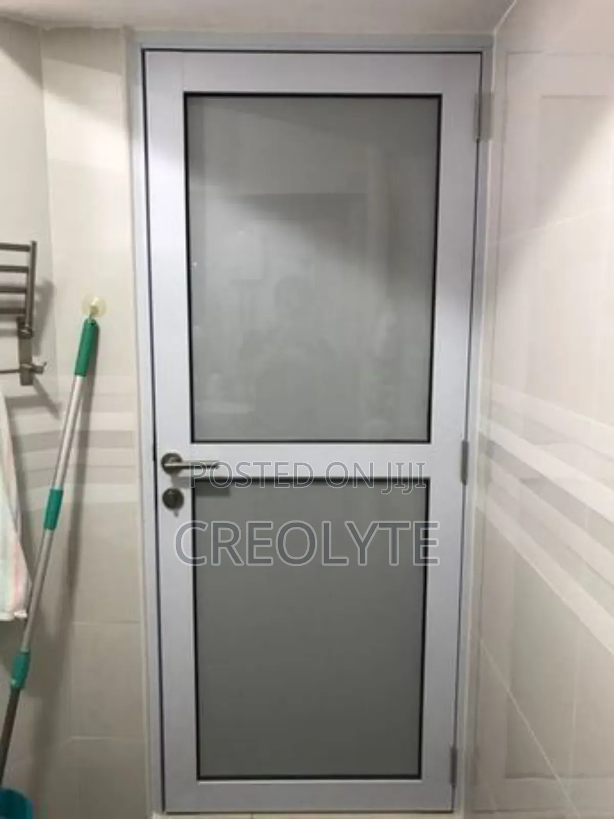 Full Glass Lite Aluminium Door
