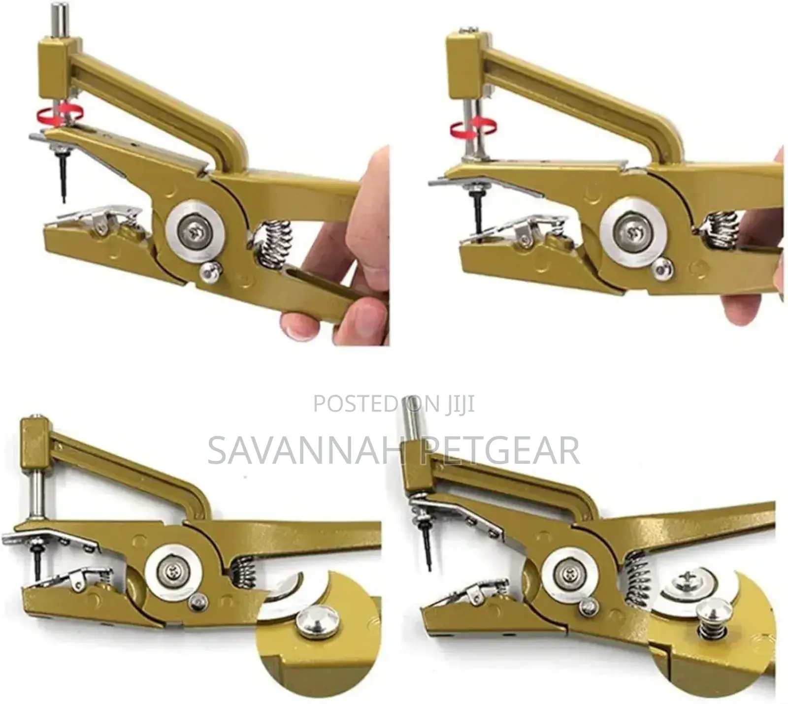 Hydraulic Universal Animal Ear Tag Applicator for Pigs, Cows, Goats