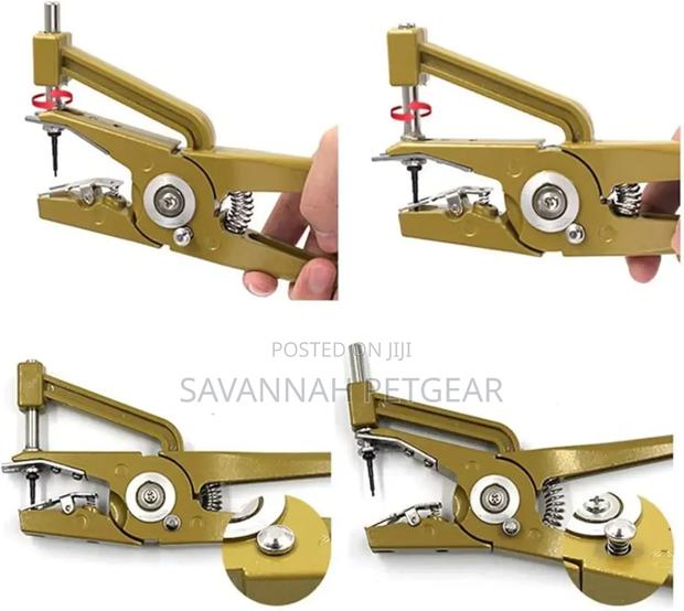 Hydraulic Universal Animal Ear Tag Applicator for Pigs, Cows, Goats - thumbnail 3