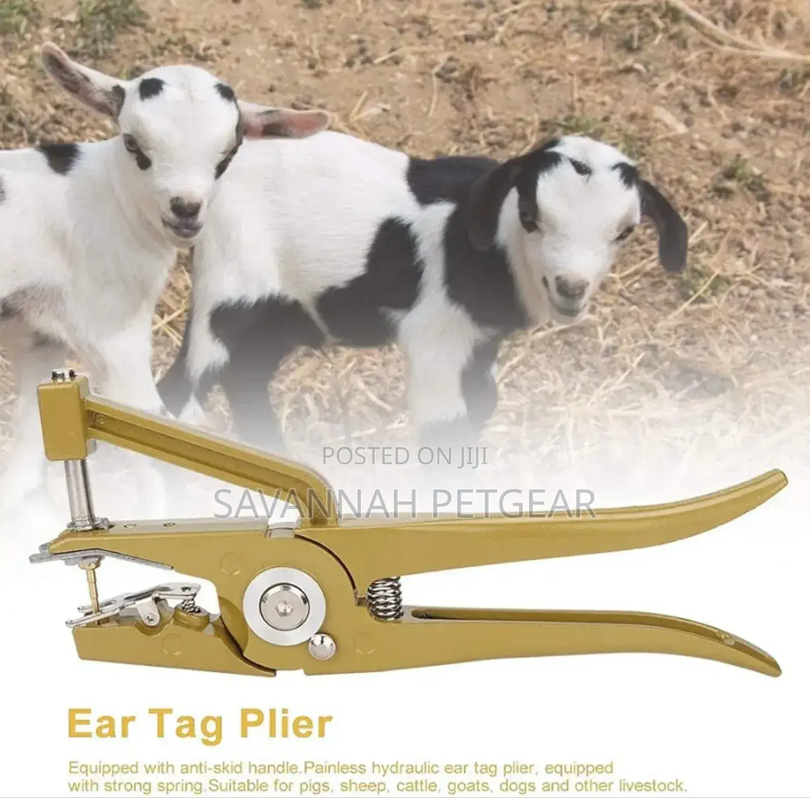 Hydraulic Universal Animal Ear Tag Applicator for Pigs, Cows, Goats
