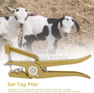 Hydraulic Universal Animal Ear Tag Applicator for Pigs, Cows, Goats