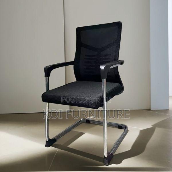Office Chair : Ergonomic Mesh Office Visitor Seat - thumbnail 4