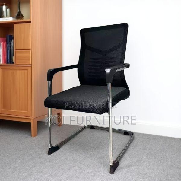 Office Chair : Ergonomic Mesh Office Visitor Seat - thumbnail 8