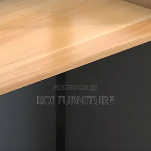 Office Desk : 1-Way Workstation 1.2m X 0.6m in Brown.
