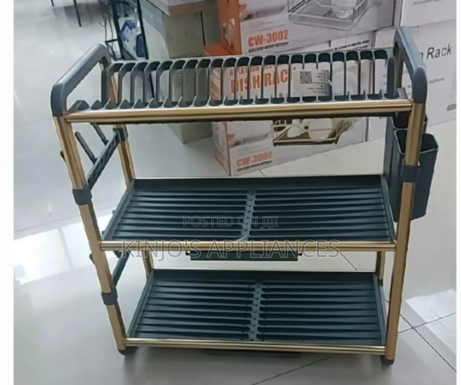 3 Tier Dish Drying Rack for Kitchen Counter.