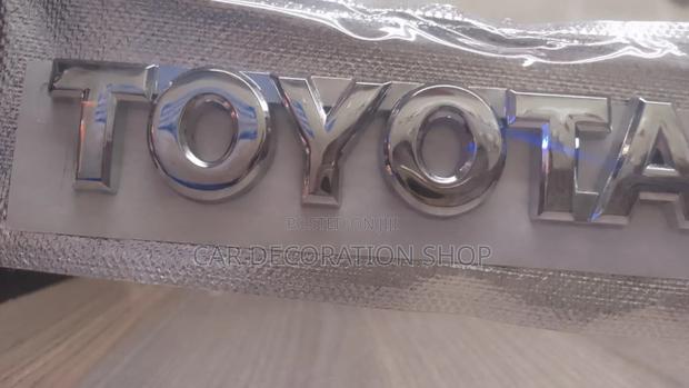 Toyota Boot Replacement Decal 3d Badge