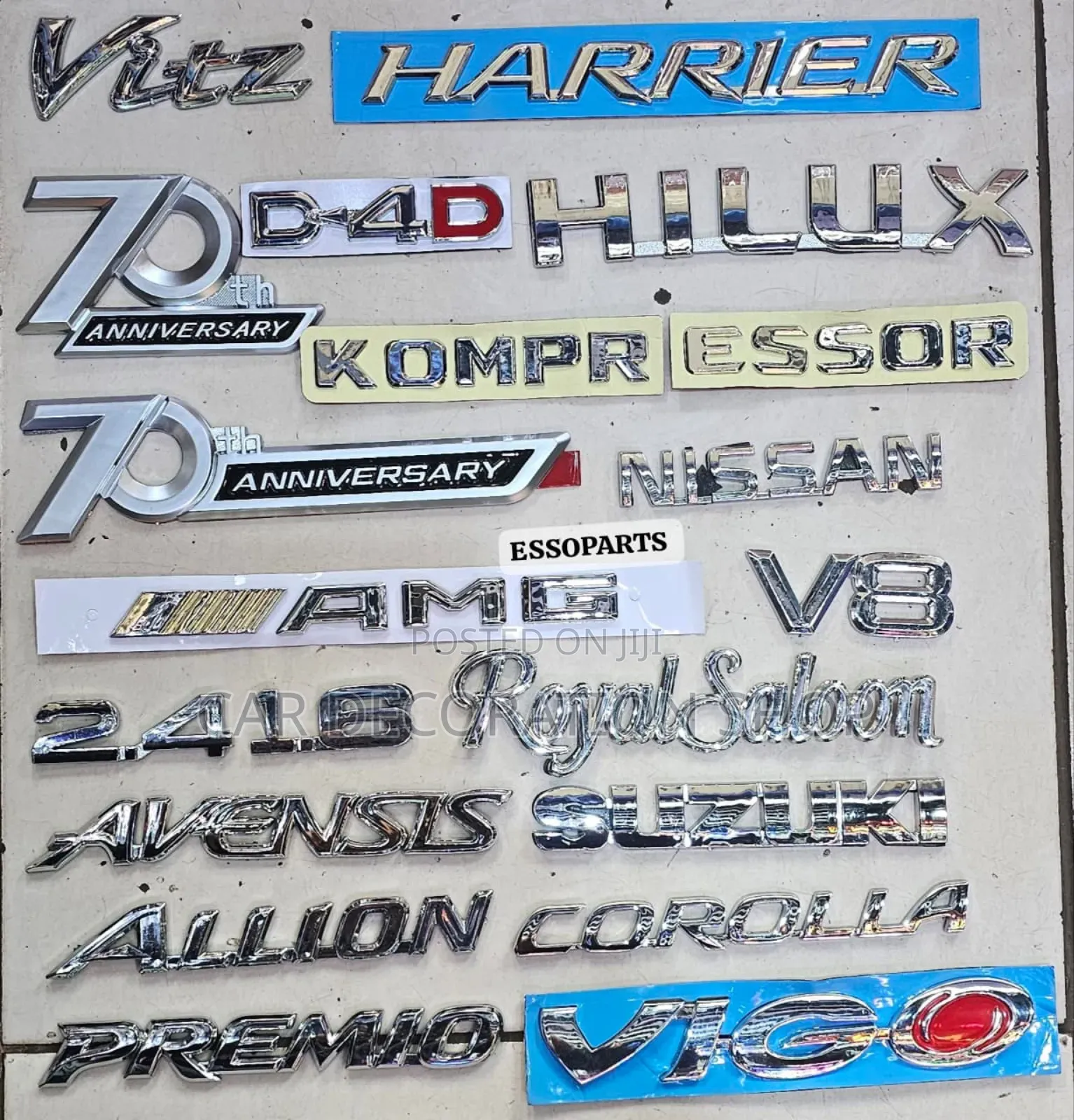 Car Chrome 3d Badges for Different Car Models (Different Prices