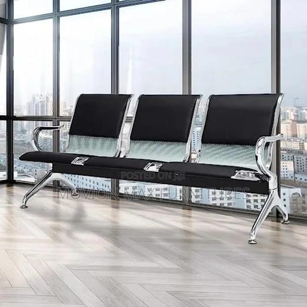 Black Office Chair Link Padded Chairs