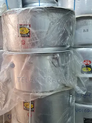 55litres Aluminium Sufuria With Lid and Handles