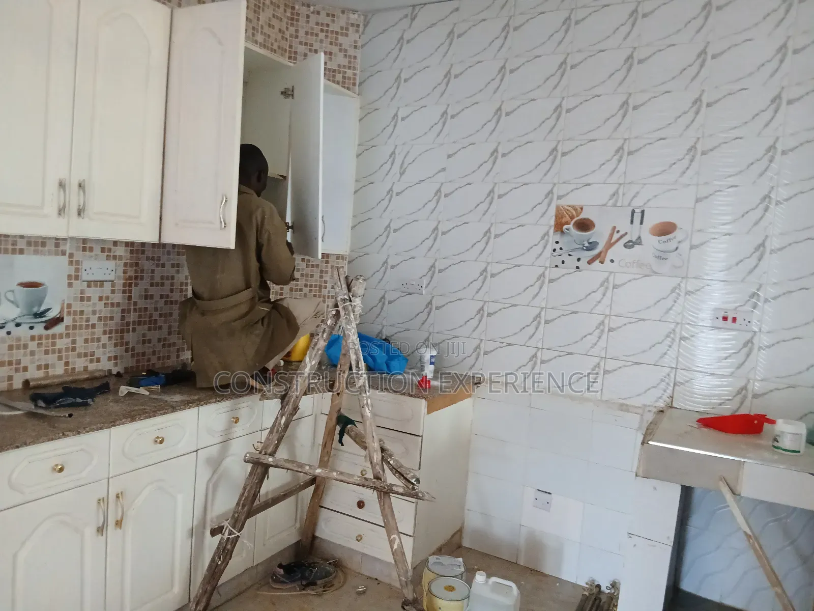 Floor Wooden Parquet and Painting