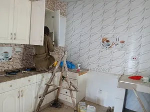 Floor Wooden Parquet and Painting