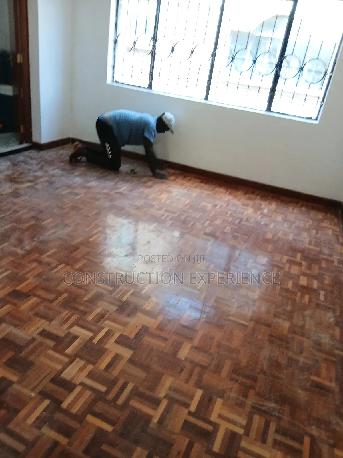 Floor Wooden Parquet and Painting