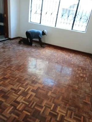 Floor Wooden Parquet and Painting