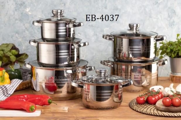 *12pc Edenburg Stainless Steel Cookware*