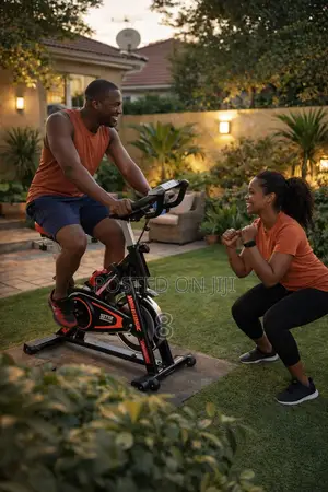 Comfortable Gym Exercise Bike – Smooth Quiet Ride