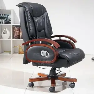 Office Chairs : High Back Leather Office Chair With Armrests