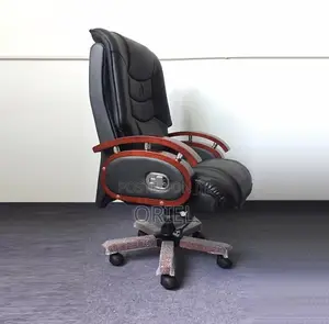 Office Chairs : High Back Leather Office Chair With Armrests
