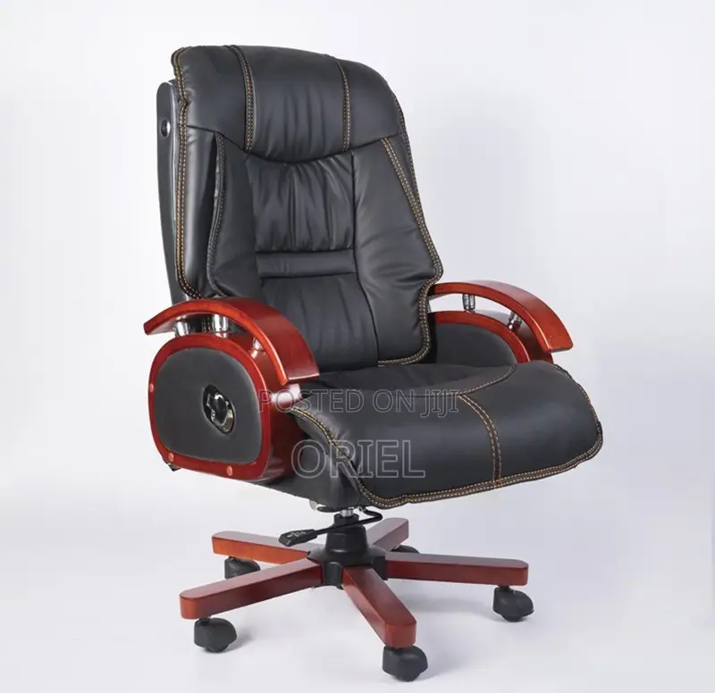 Office Chairs : High Back Leather Office Chair With Armrests
