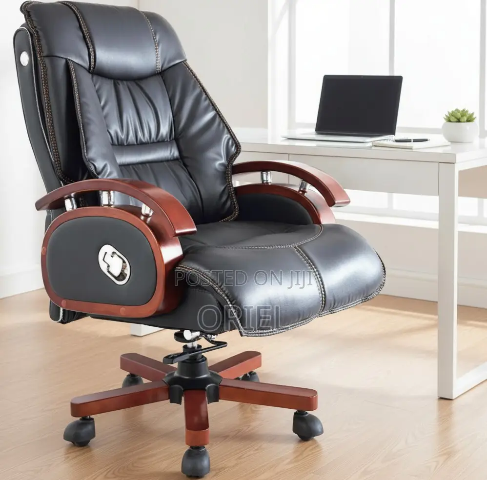 Office Chairs : High Back Leather Office Chair With Armrests