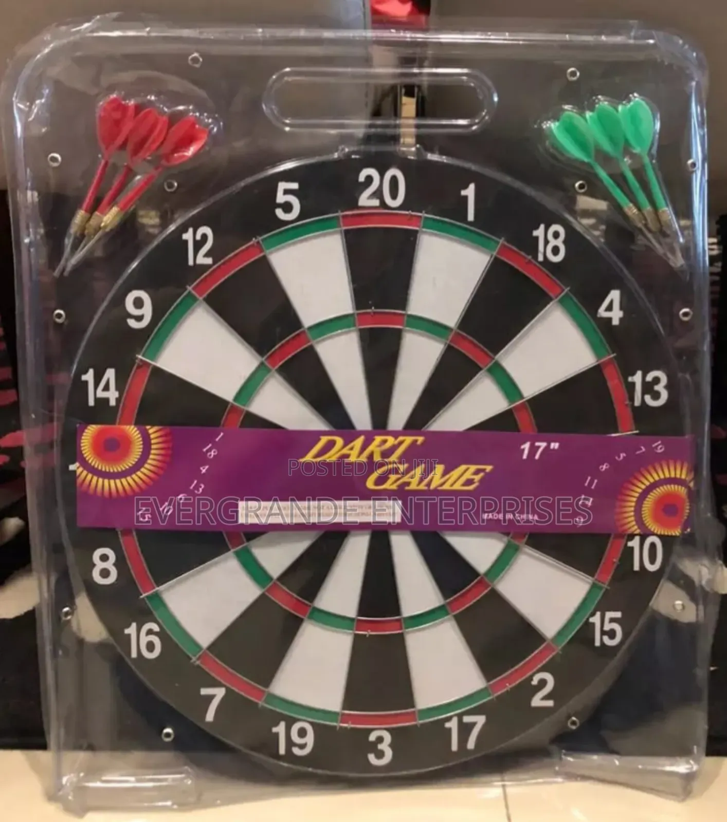 "Dart Board " Dart Board 17 Inches