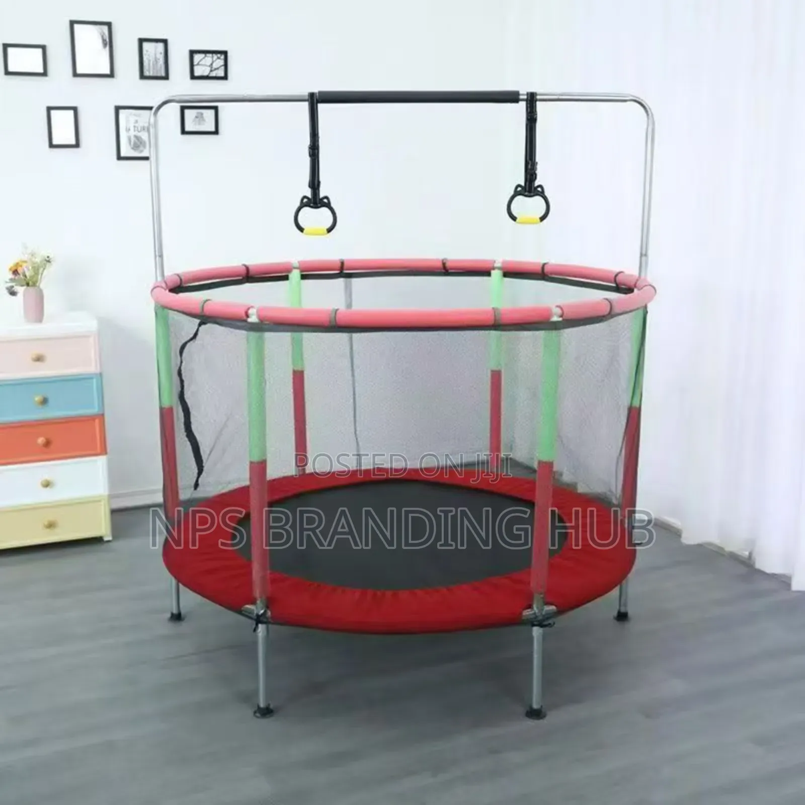 4ft Trampoline for Kids With Safety Enclosure G.L.K
