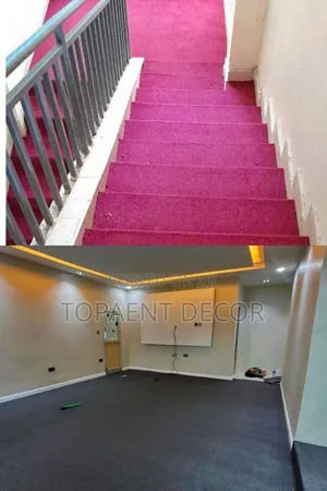 Red and Grey Whole Area Coverage With Delta 4mm Wall to Wall Carpets