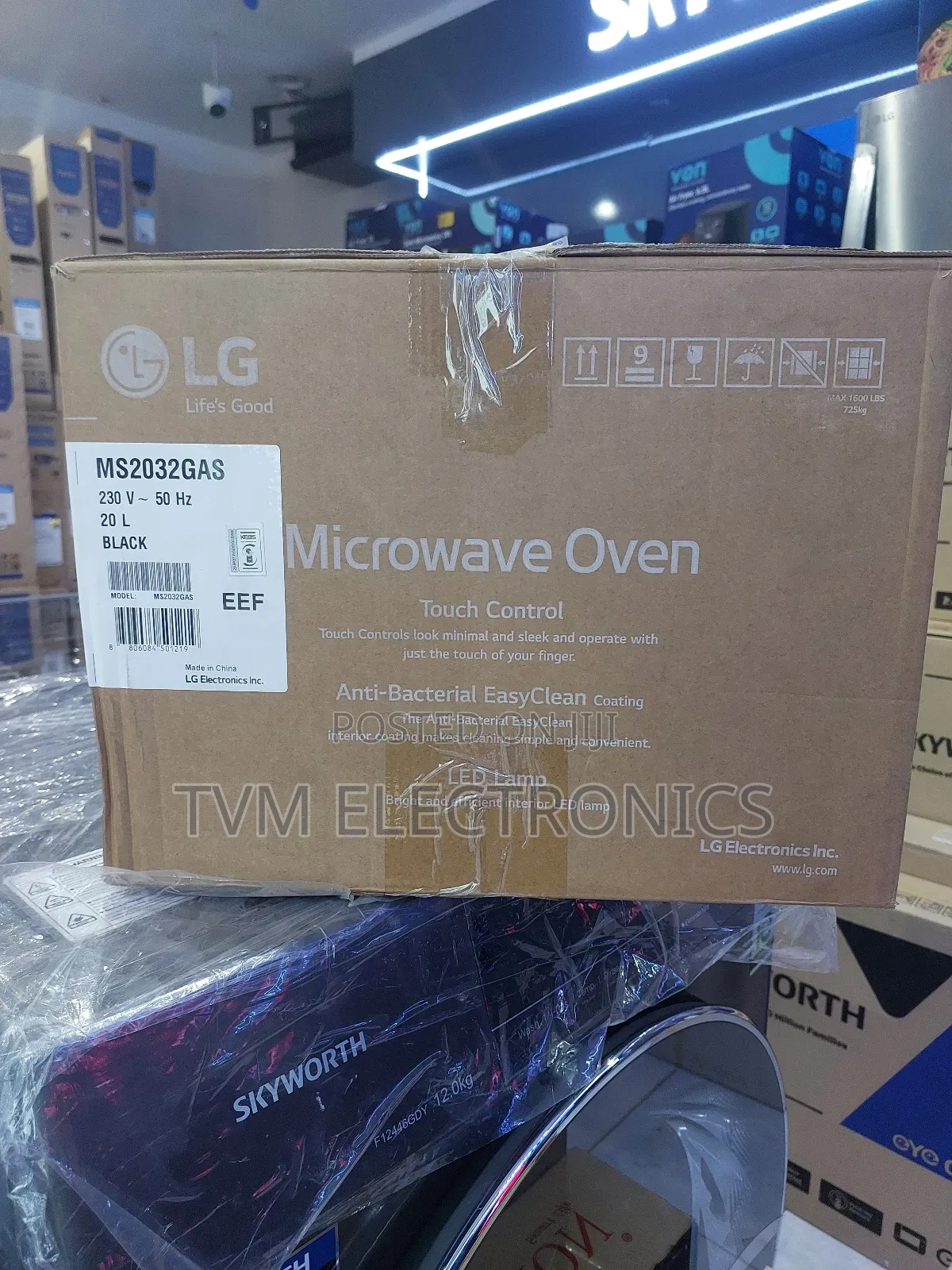 Lg Ms2032gas Neochef Microwave Oven, 20l - Black - Smart Diagnosis
