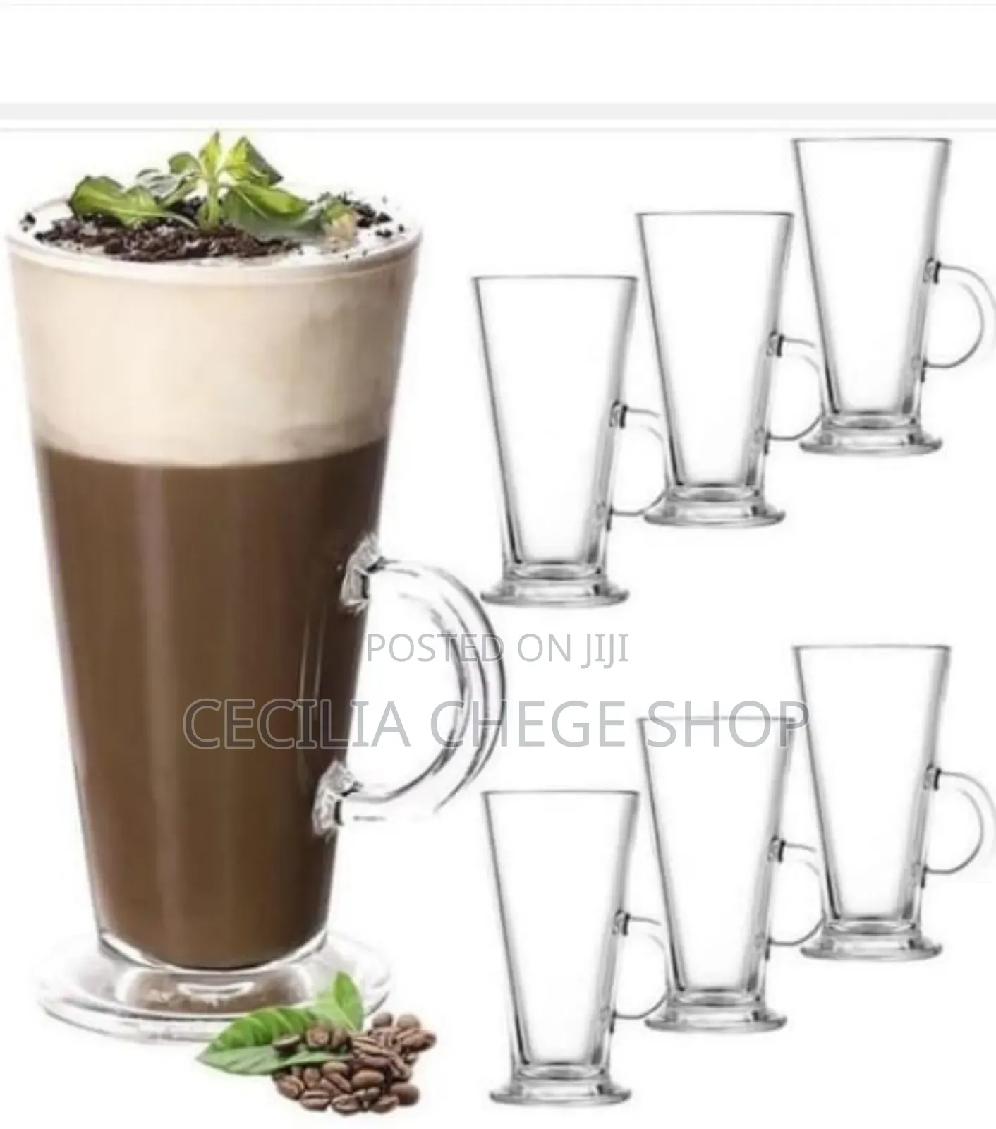 6 Pc Irish Glass