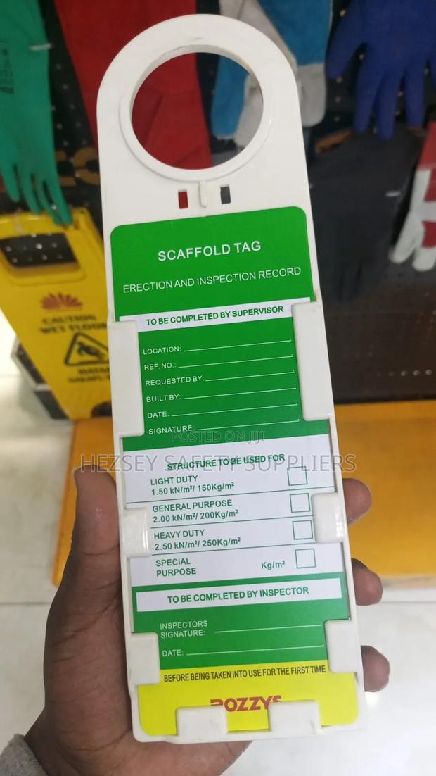 Scaffold Status Holder and Safety Inspection Tags - thumbnail 2