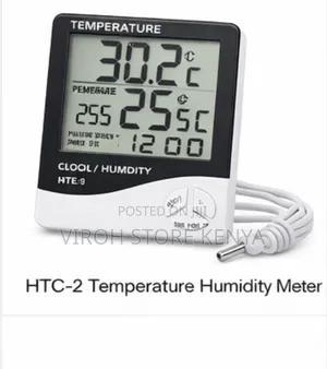 HTC 2 Temperature Humidity Clock Meter