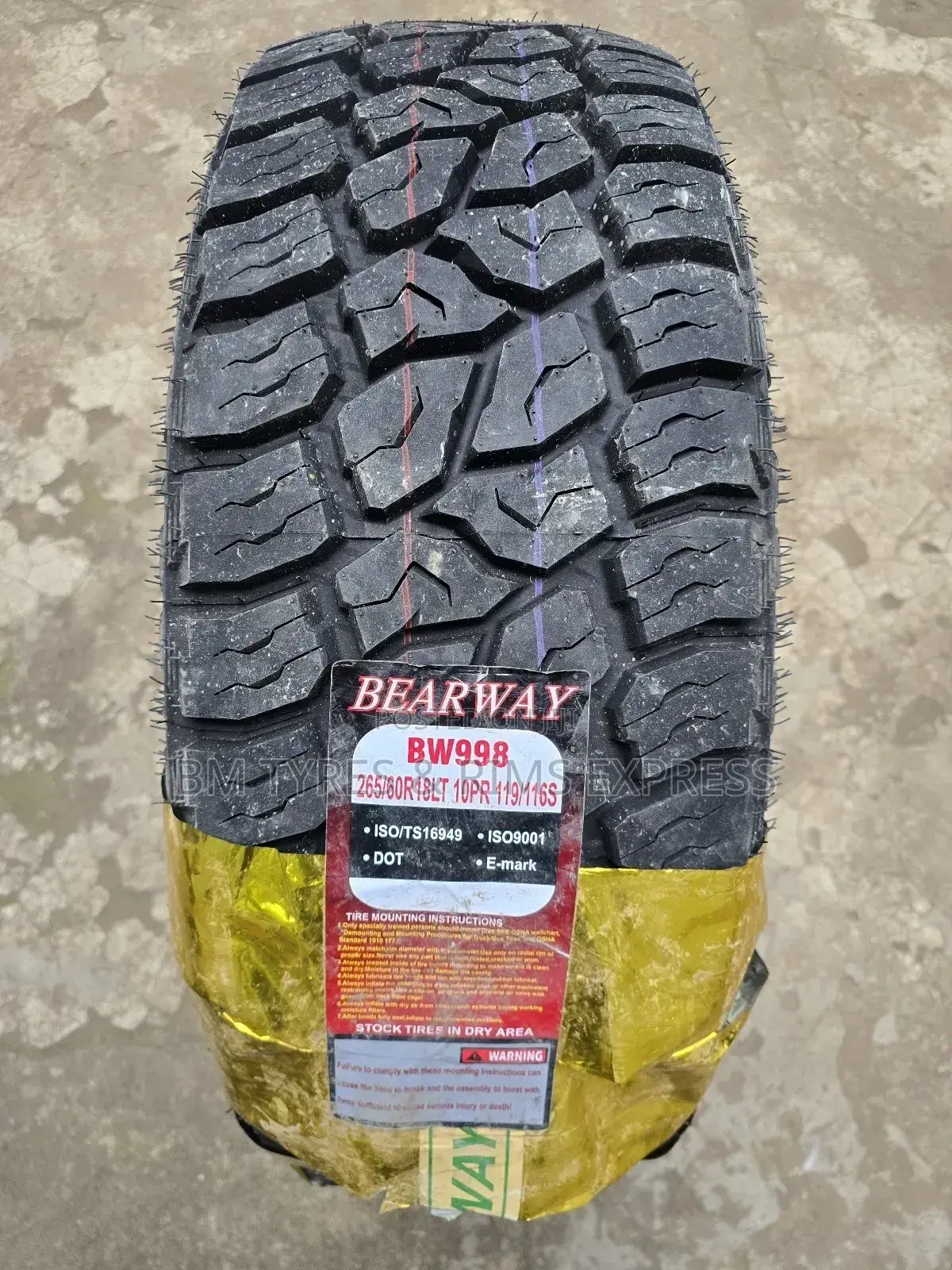 Lt 265 /60 R18 Bearway Tyres