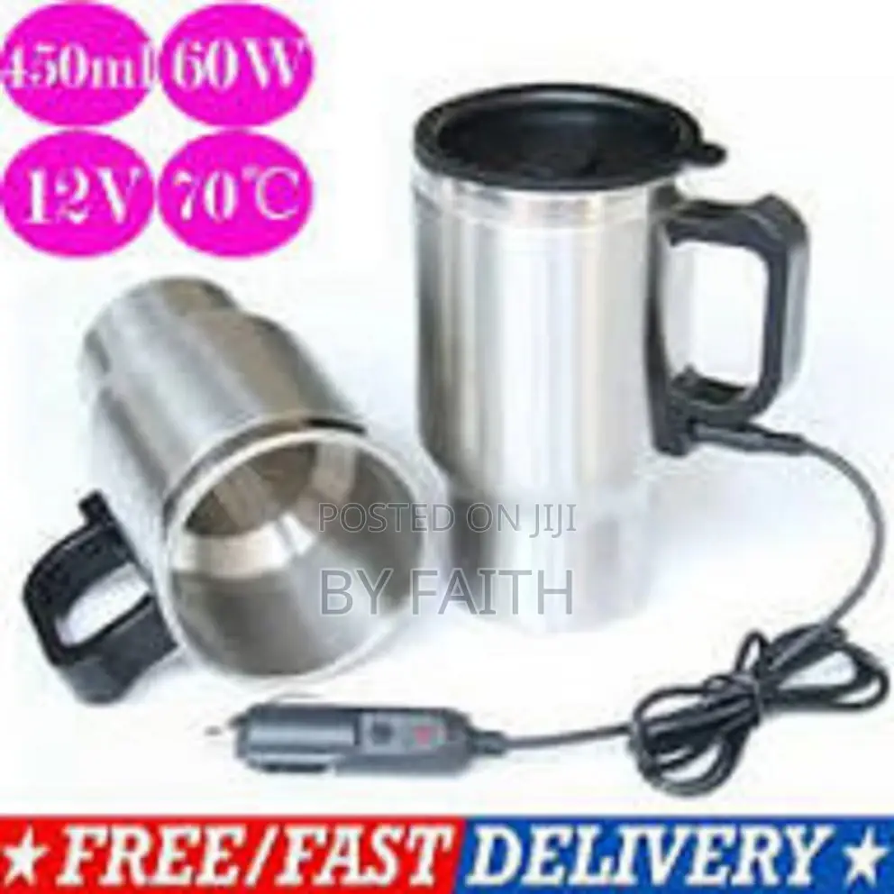 12v Electric Car Mug Stainless Steel 450ml