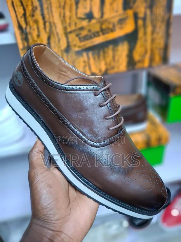 Timberland Casuals Leather Shoes Brown - main view