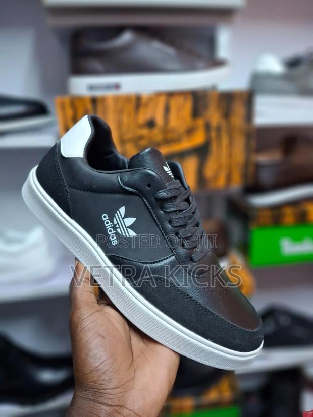 Adidas Casuals Black and White Sole Available