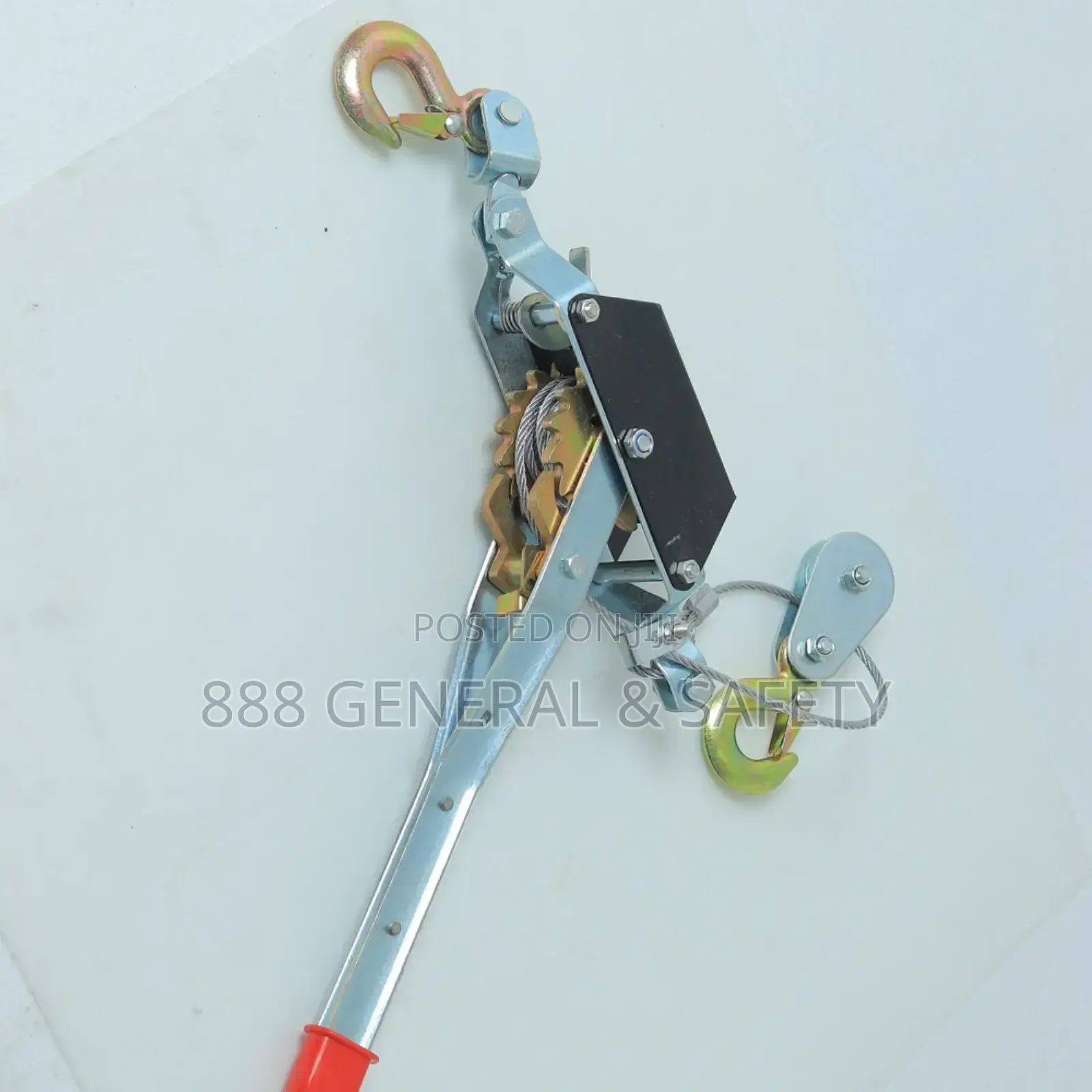 Ratcheting Cable Puller 2-Ton 2-Hook