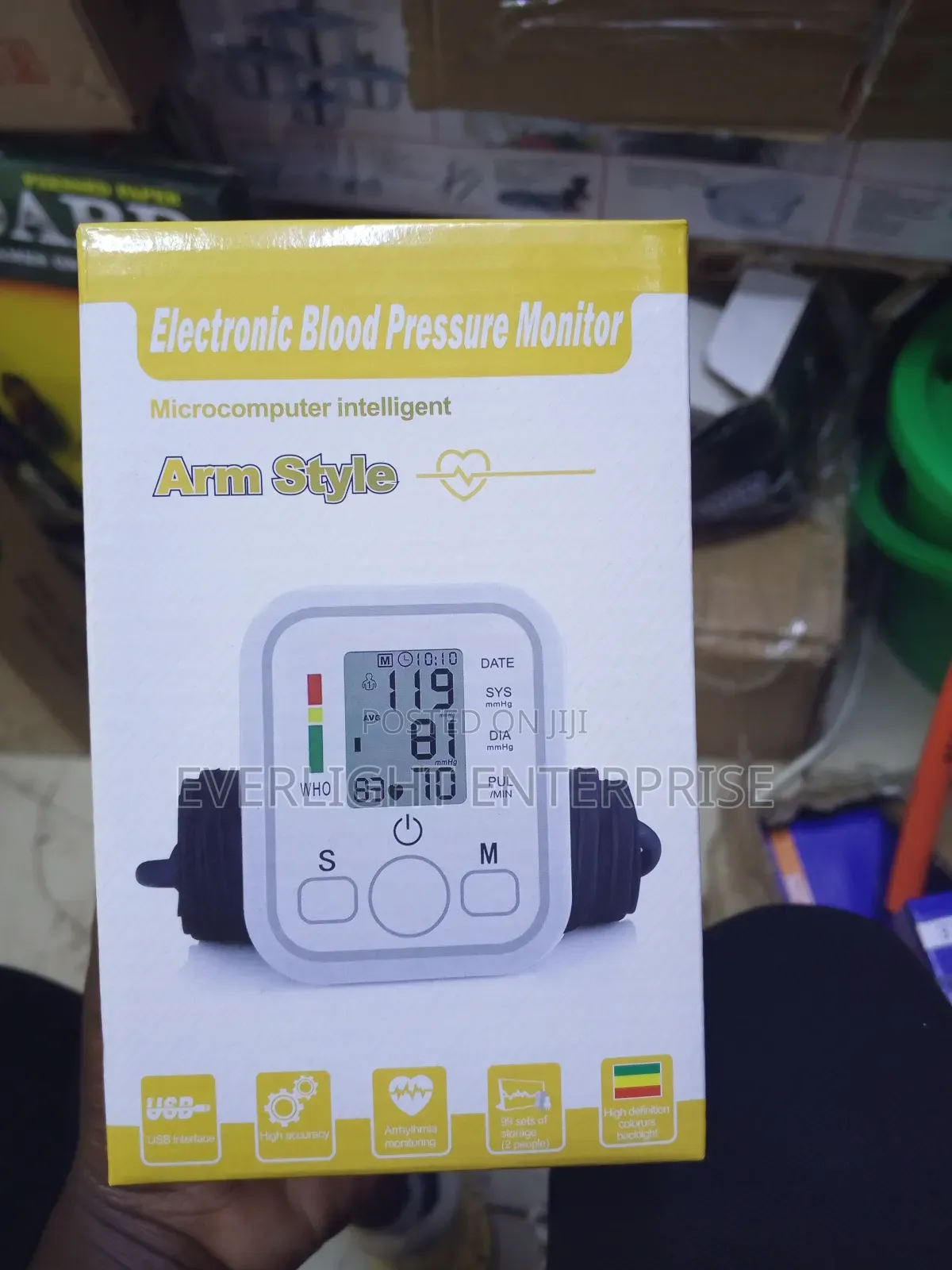Arm Style Electronic Blood Pressure Monitor