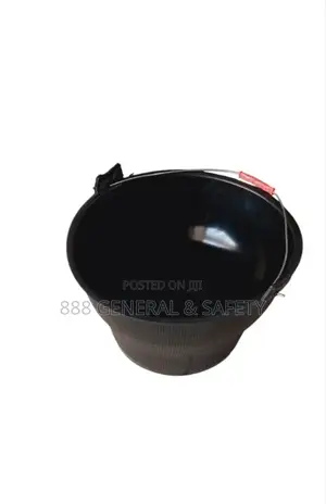 Black Consttuction Plastic Bucket