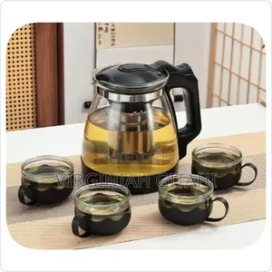 Tea Set Kettle 1000mls , Cups 150mls *4 PCS