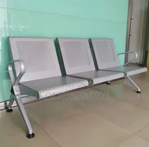 Office Bench : 3-Seater Metal Waiting Bench