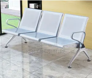 Office Bench : 3-Seater Metal Waiting Bench
