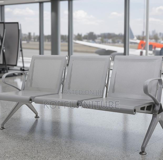 Office Bench : 3-Seater Metal Waiting Bench - thumbnail 5