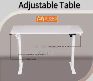 Office Desk : Office 1.2m Electric Height Adjustable Computer Desk
