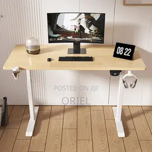 Office Desk : Office 1.2m Electric Height Adjustable Computer Desk